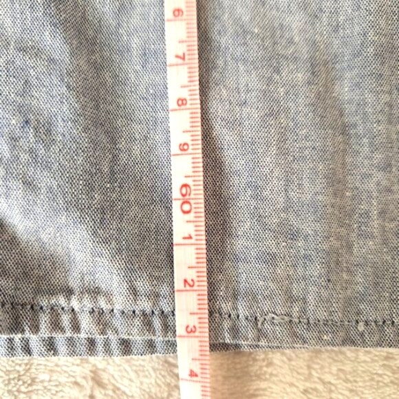 Lacoste Women’s Sleeveless Nautical Stripe Top Blue Chambray Red White Size 38 - Picture 11 of 11